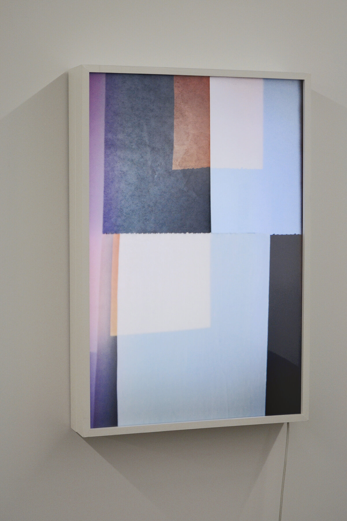   four nine two,    backlit transparency on light box, 24 x 36 x 5”   2020 