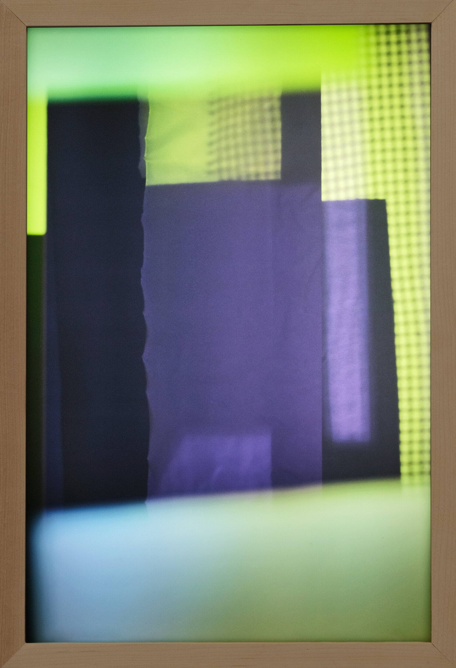   nine four two   backlit transparency on light box, 18 x 12 x 3 3/4”  2021 