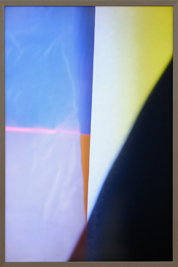   two nine three,    backlit transparency on light box, 18 x 12 x 3 3/4”, 2021 
