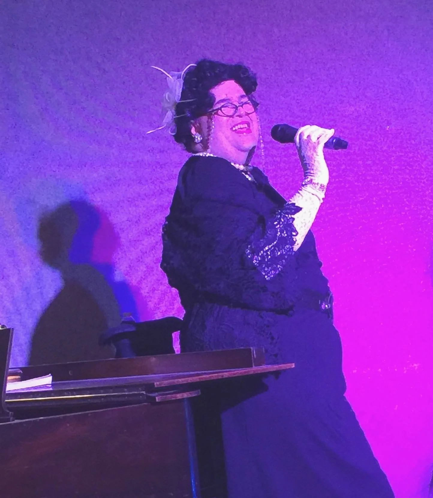 Miz LaWanda DuPree at the August, 2016 cabaret