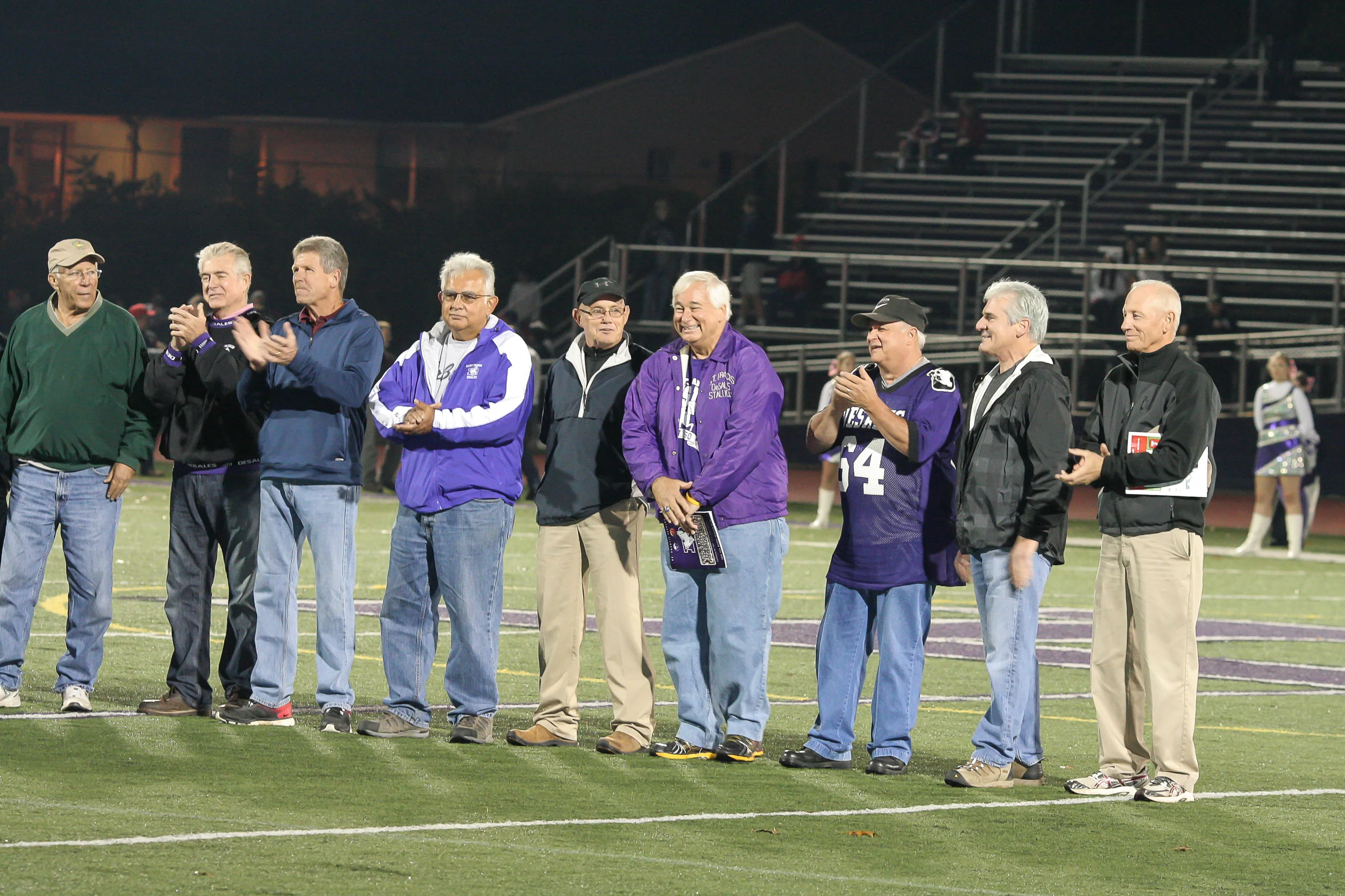 Celebrating the 50 year anniversary of the 1964 CCL Championship Team Alumni Stadium 10/3/2014