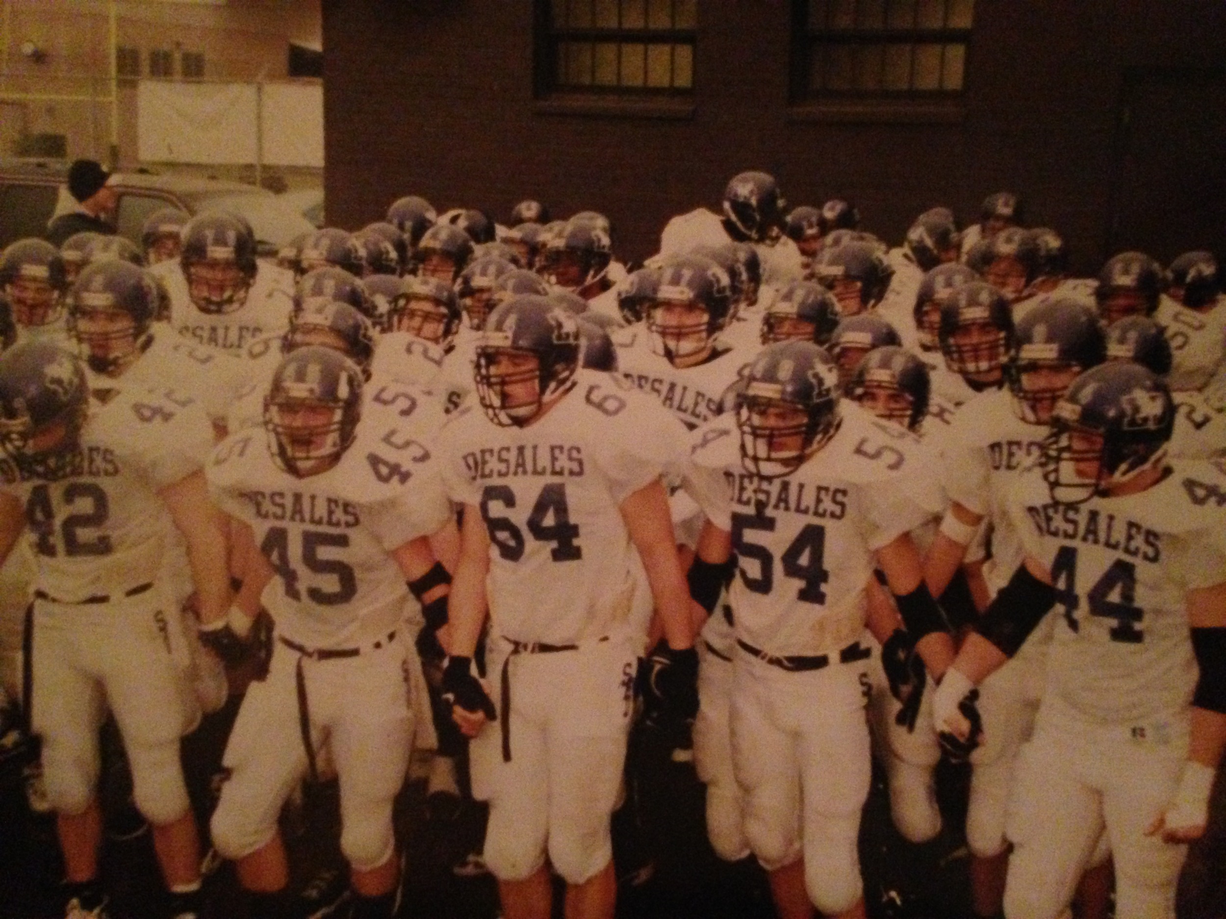The 1997 team prepares to take the field at Paul Brown Stadium before the OHSAA Division-III State Final