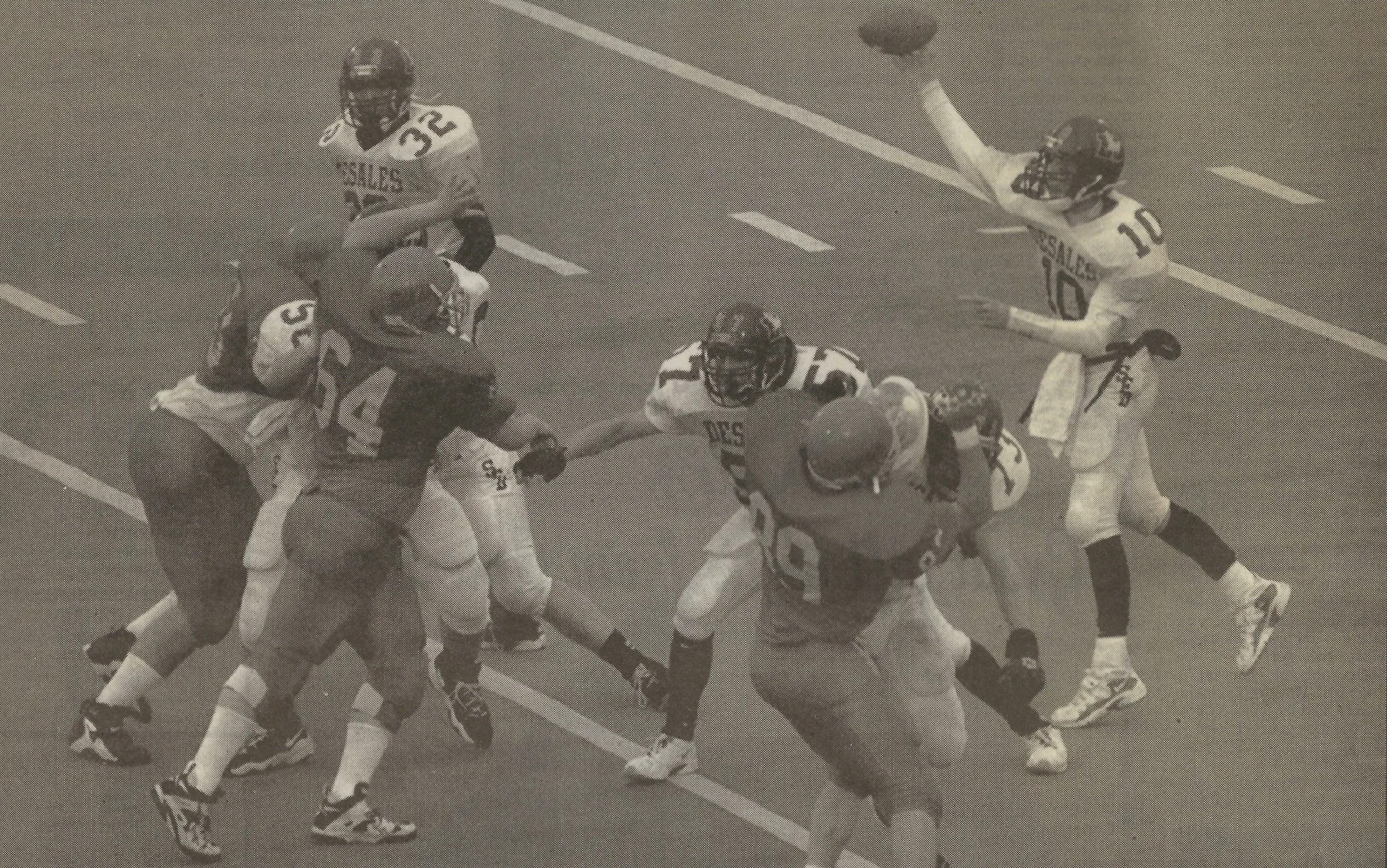 Matt Bajorek (10) added 99 yards on the ground and also threw for 117 yards