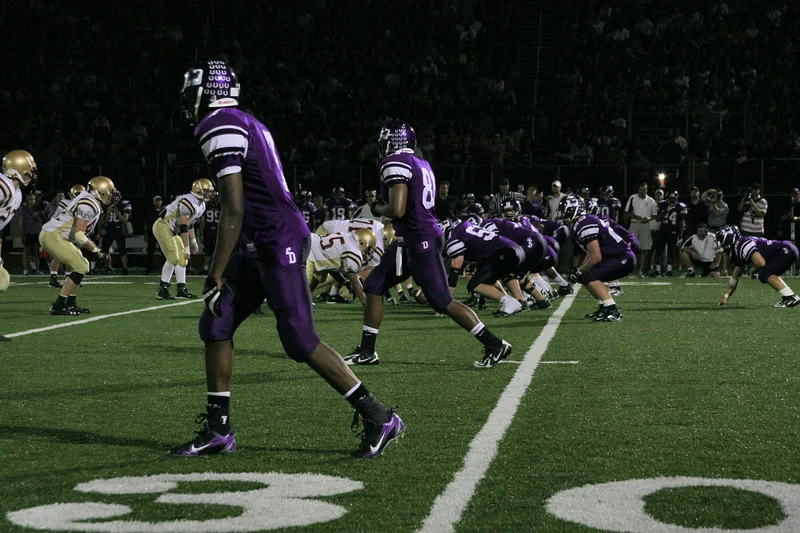The Stallions on offense against Bishop Watterson in the 4th quarter (photo credit - Manny Pace)