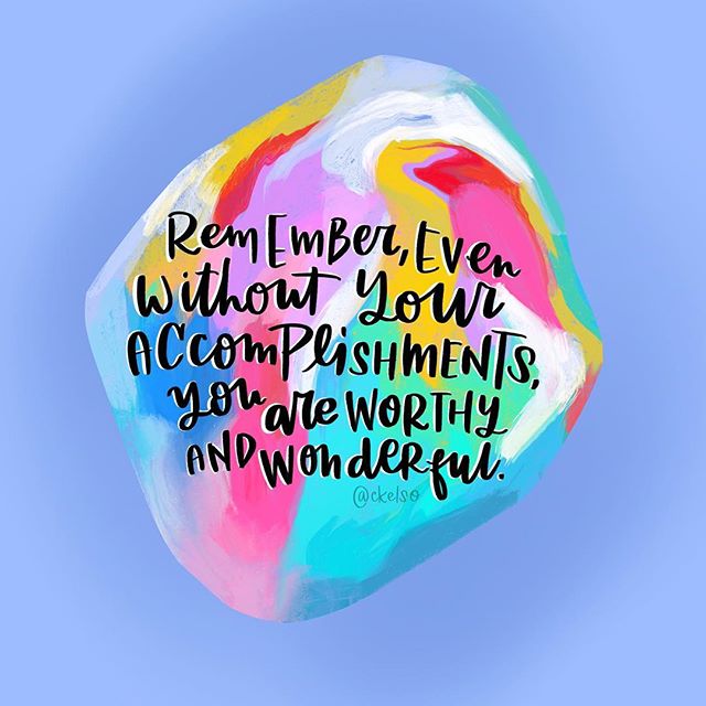 Everything you&rsquo;ve done, everything you will do...it&rsquo;s all great, but it&rsquo;s not YOU. Don&rsquo;t go looking for your worth in accolades and admiration. You already have it. Create from a place of abundance, not lacking. 💛