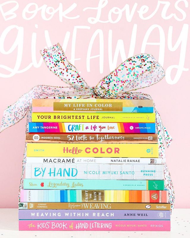 🎉BOOK LOVERS GIVEAWAY! 🎉 I can&rsquo;t even believe I get to tell you guys that ALL the books in these photos are up for grabs in one giant creative book stack giveaway! I feel so honored that @thecraftedlife invited me to be a part of it with my b