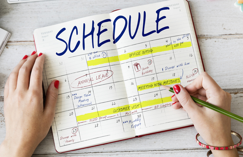 Scheduling Time to Schedule Your Schedule