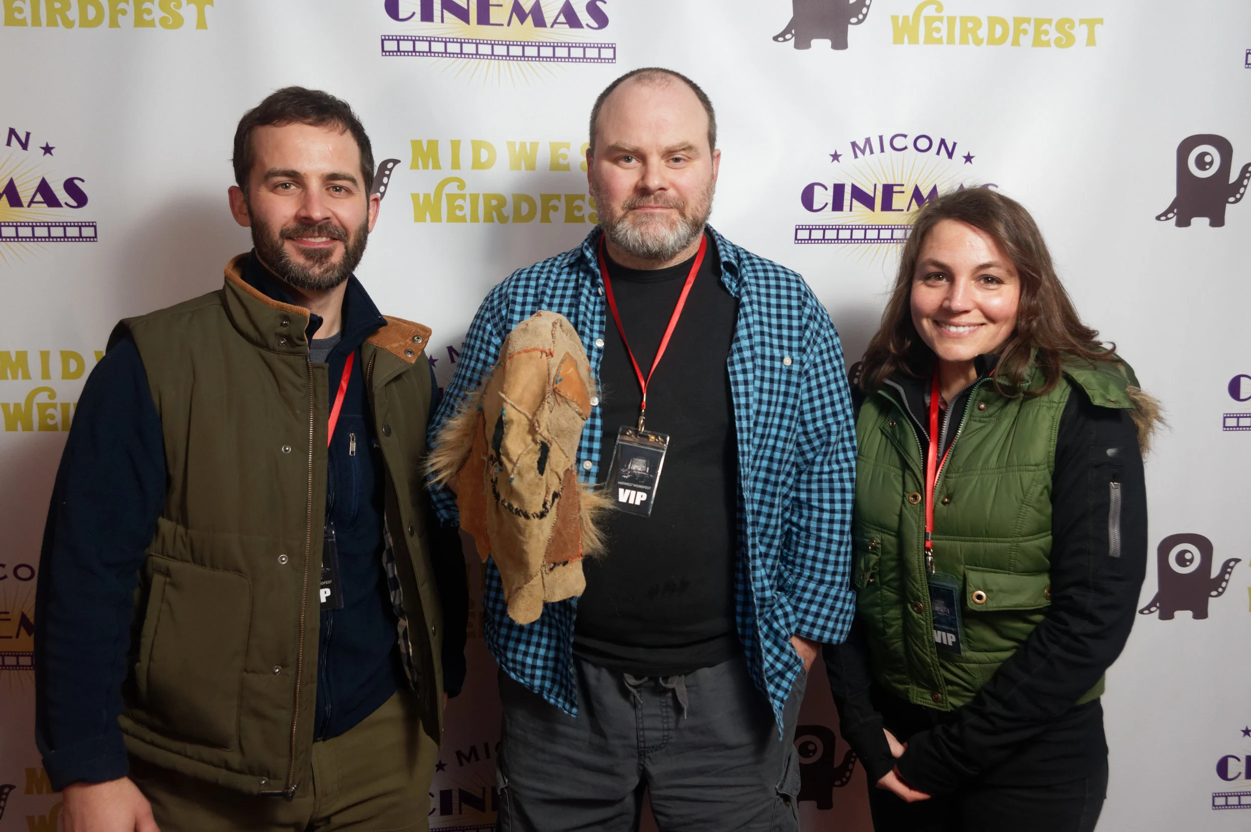 Left to Right, Peter Marcy (director/writer/actor), Chris Marcy (producer/actor), and Lindsay Marcy (actor) ATTACK OF THE TATTIE-BOGLE. (Photo by Luong Huynh)