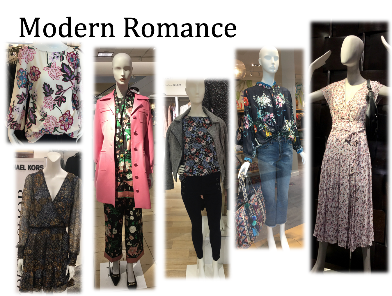 Floral’s for winter with dark grounds gives a fresh take on this feminine vibe.