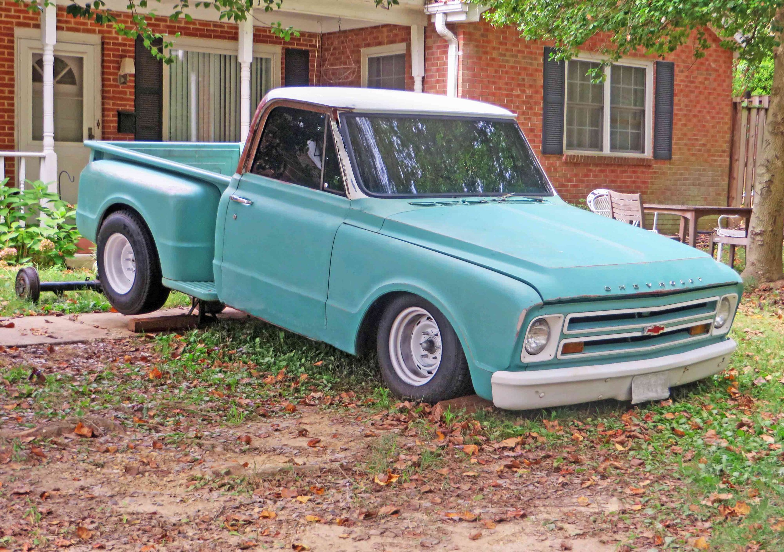 Classic Green Dream Chevy Pick Up Truck. Silver Spring, Maryland USA 2014