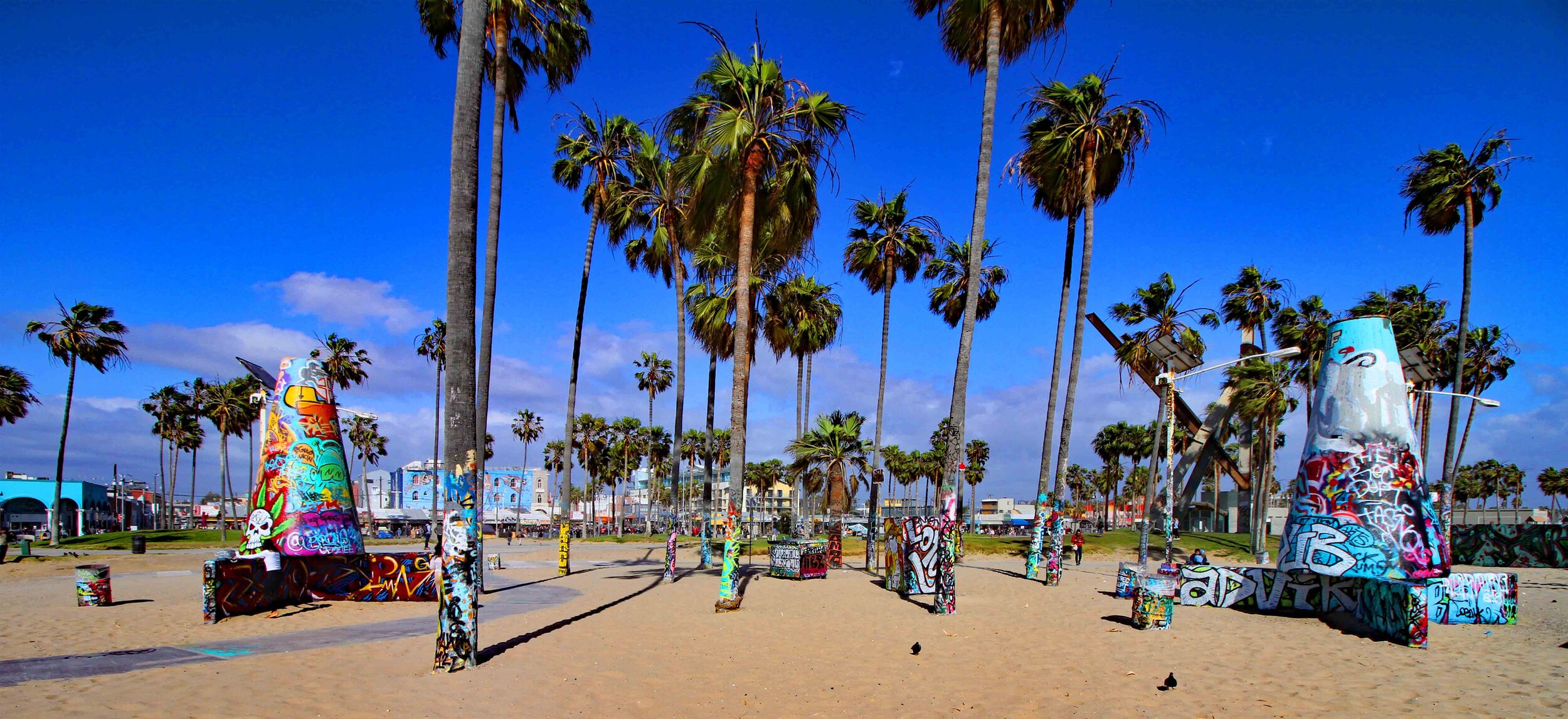 Venice Beach Ultra Coulor, Venice Beach, Los Angeles, California USA 2017