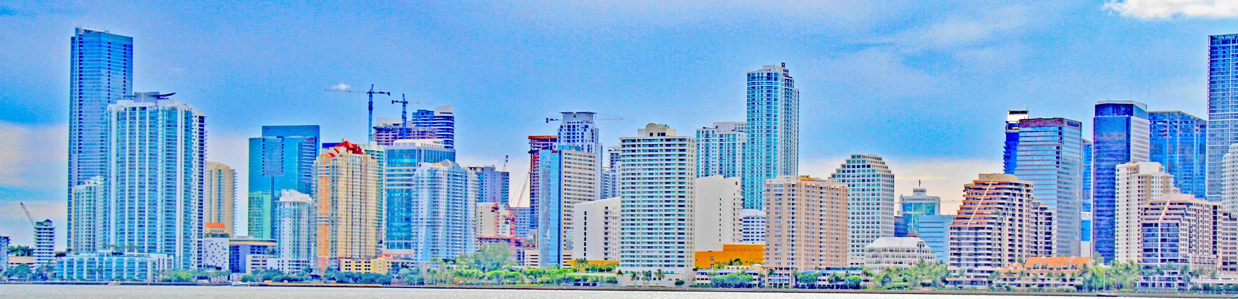 The Magic City Skyline, Miami, Florida USA 2015