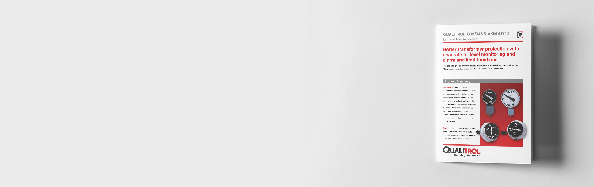 Qualitrol 032042045 Large Oil Level Indicator — Insulect