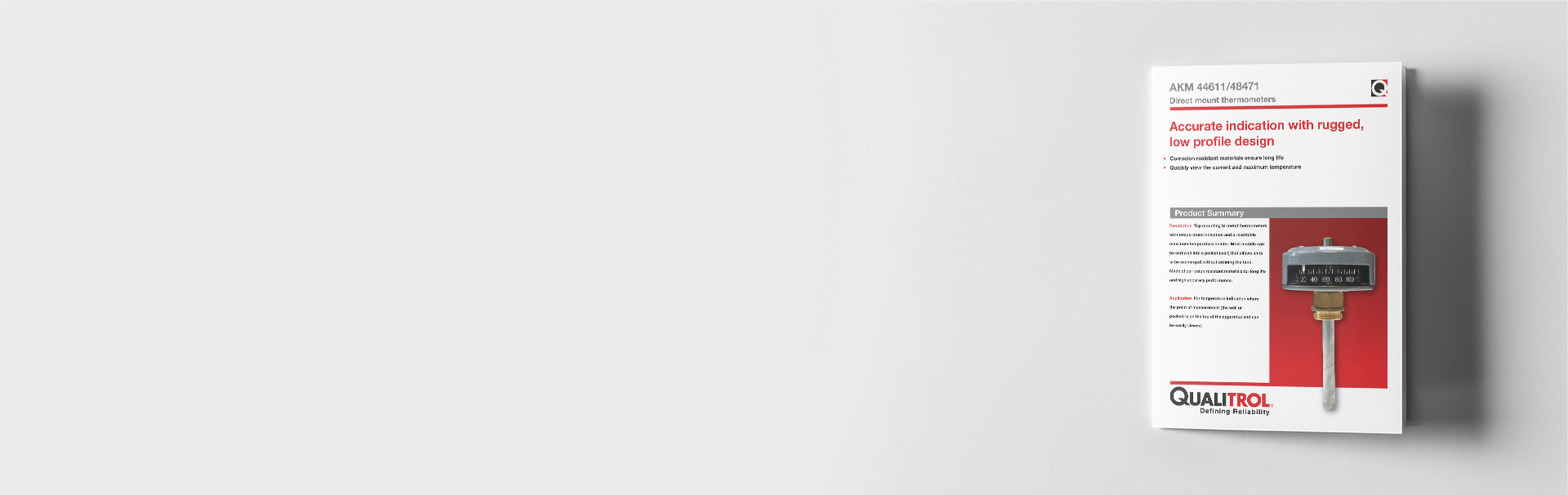 Qualitrol AKM 44612-48471 Top Mount Transformer Thermometer banner.png