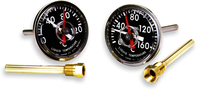 Direct mount transformer thermometers