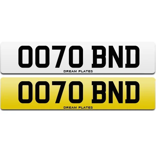 70 Reg Plates — Dream Plates