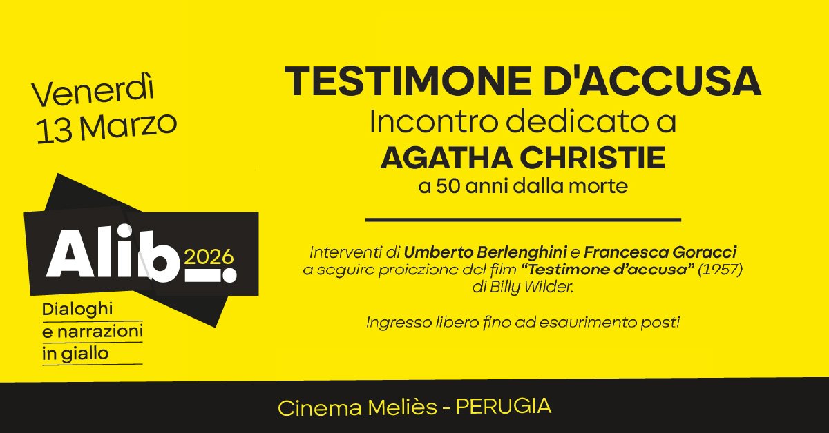 ASPETTANDO ALIBI - Testimone d’accusa