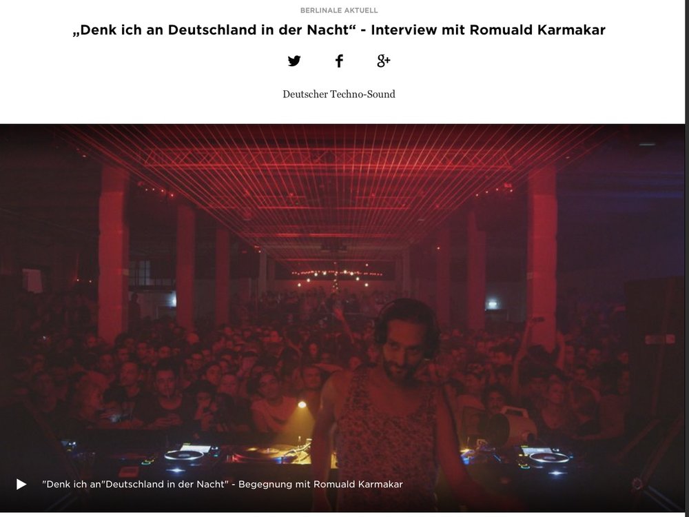 „Denk ich an Deutschland in der Nacht“ - Interview mit Romuald Karmakar