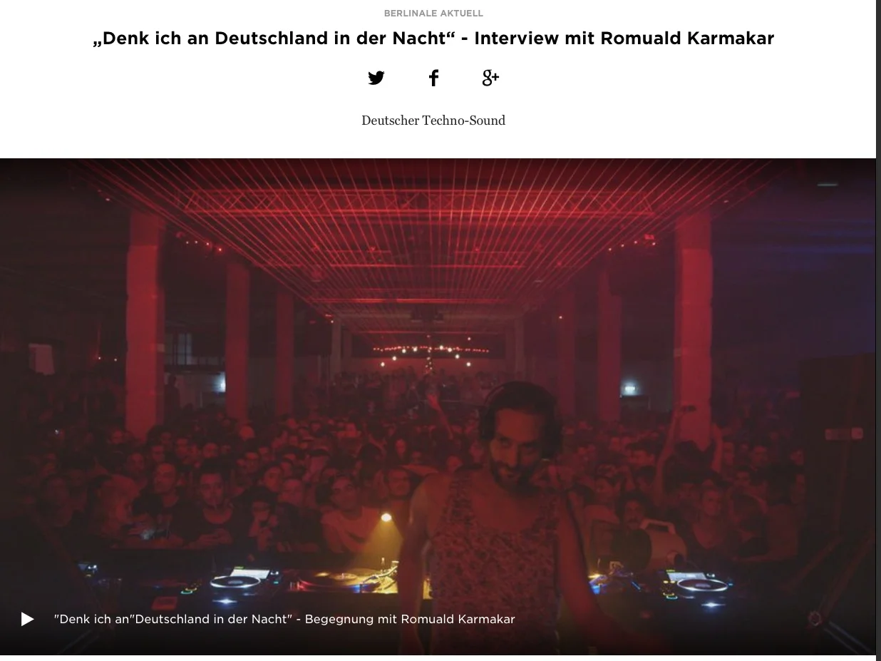 Denk Ich An Deutschland In Der Nacht Romuald Karmakar