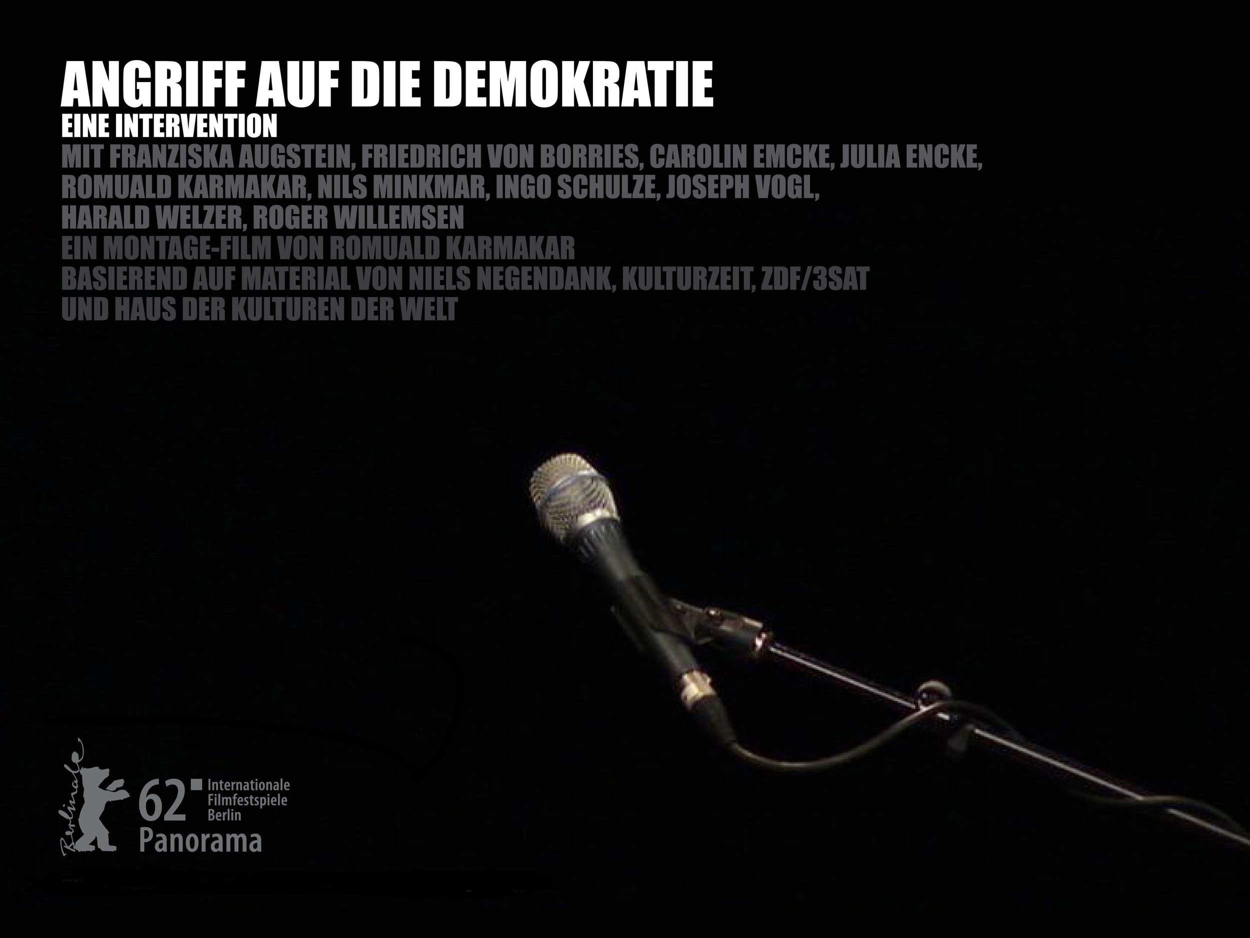 ANGRIFF AUF DIE DEMOKRATIE – EINE INTERVENTION I DEMOCRACY UNDER ATTACK – AN INTERVENTION