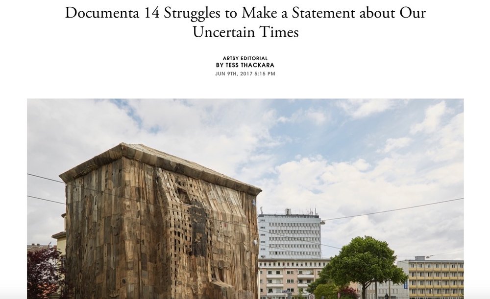 Documenta 14 Struggles to Make a Statement about Our Uncertain Times