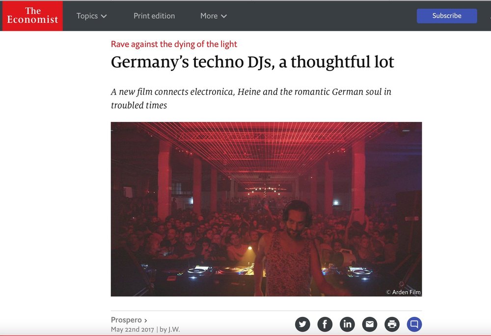 Copy of Germany’s techno DJs, a thoughtful lot