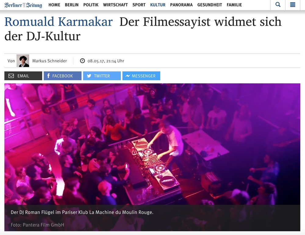 Romuald Karmakar: Der Filmessayist widmet sich der DJ-Kultur