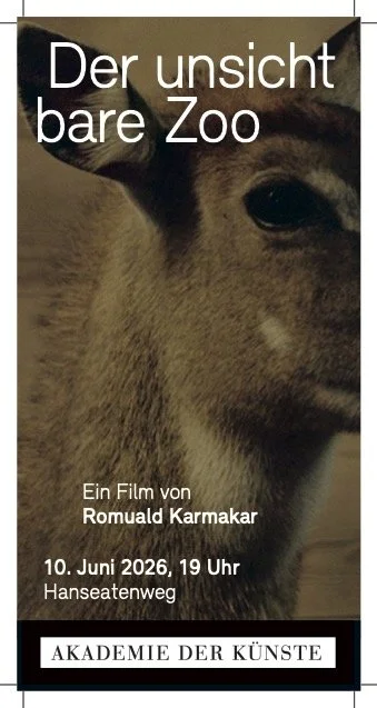 DER UNSICHTBARE ZOO I 4 FREIKARTEN I AKADEMIE DER KÜNSTE I 10.06.26