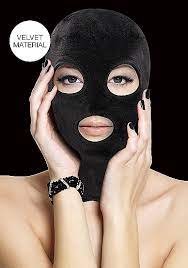 Ouch Velvet & Velcro Mask with Eye and Mouth Opening