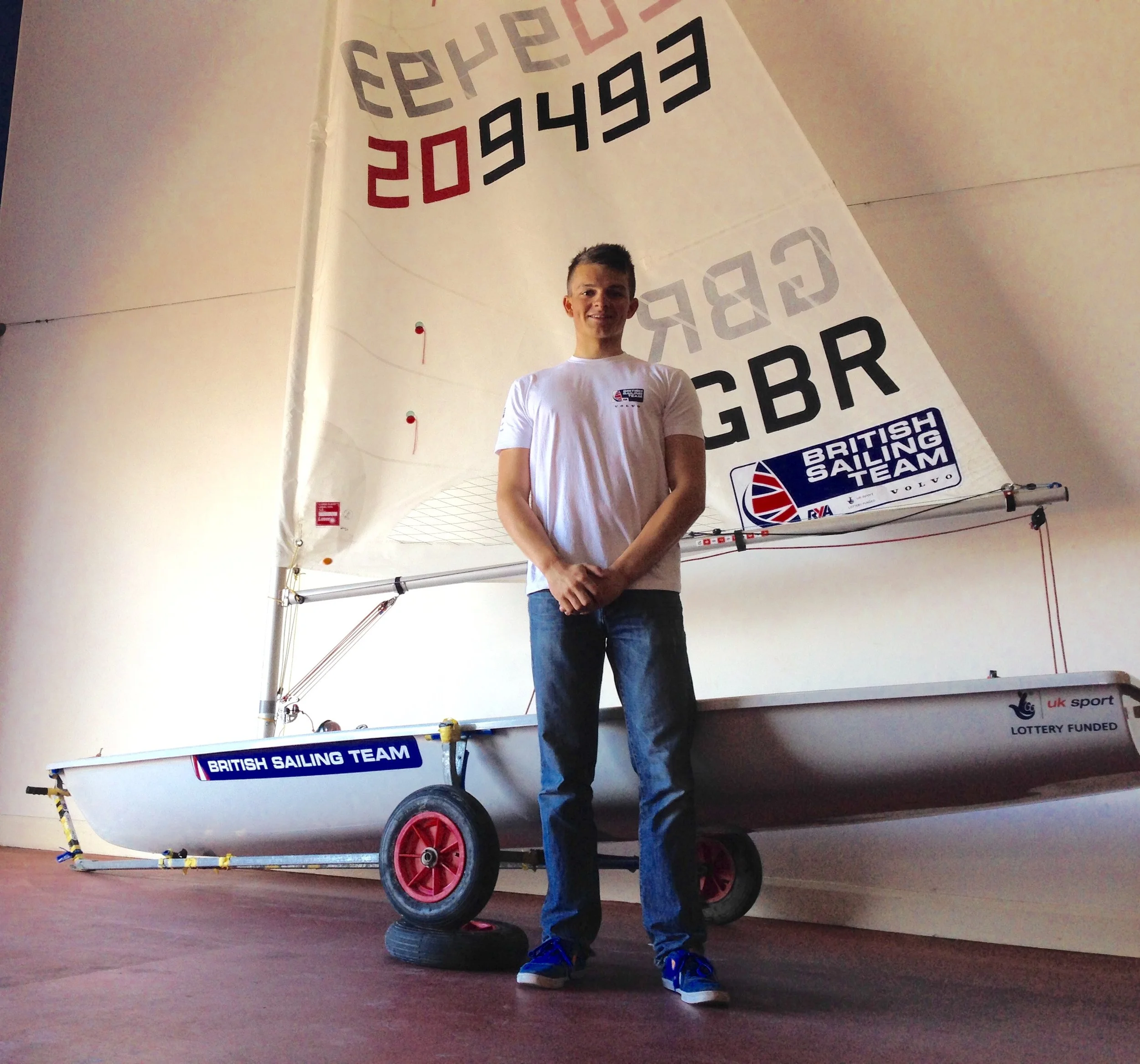 I had to take a photo after sticker-ing up my boat!