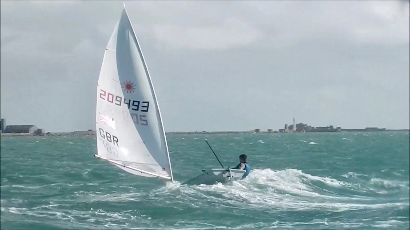 The short, sharp chop of Weymouth Harbour threw up some challenges...