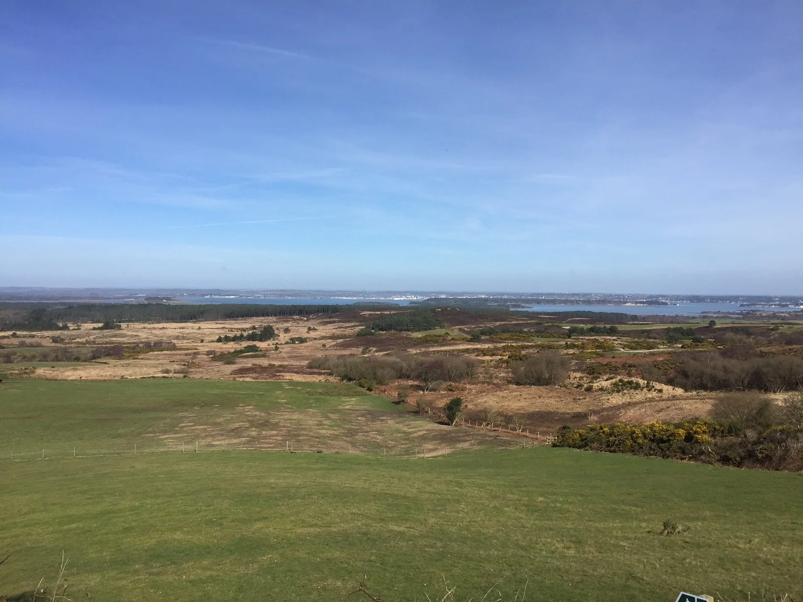 Great view overlooking Poole Harbour and Studland Heath a.k.a mountain biking heaven!