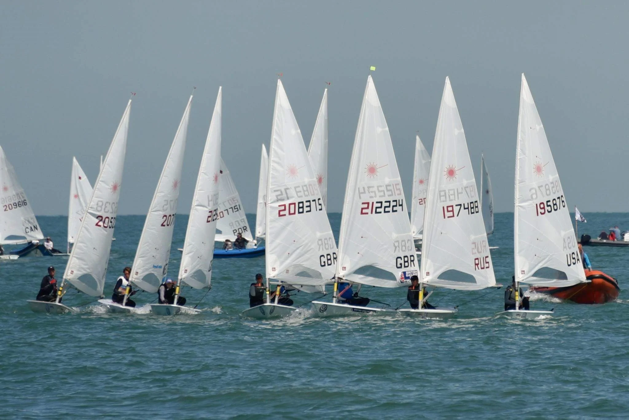 We had light winds on the penultimate day and despite attempting a start racing was soon abandoned for the day.