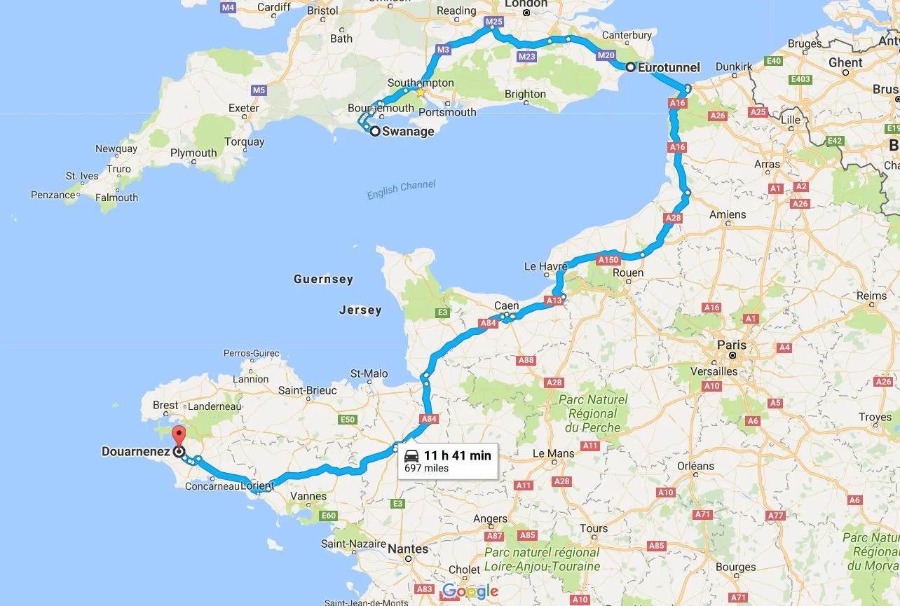 The first part of the trip was the massive drive all the way to Douarnenez, in France, for the Under-21 Europeans. Luckily I went with the rest of the lads in the team van so I only had to drive for a couple of hours. Cheers to Coach Dre and Millsa for driving the rest of the way!