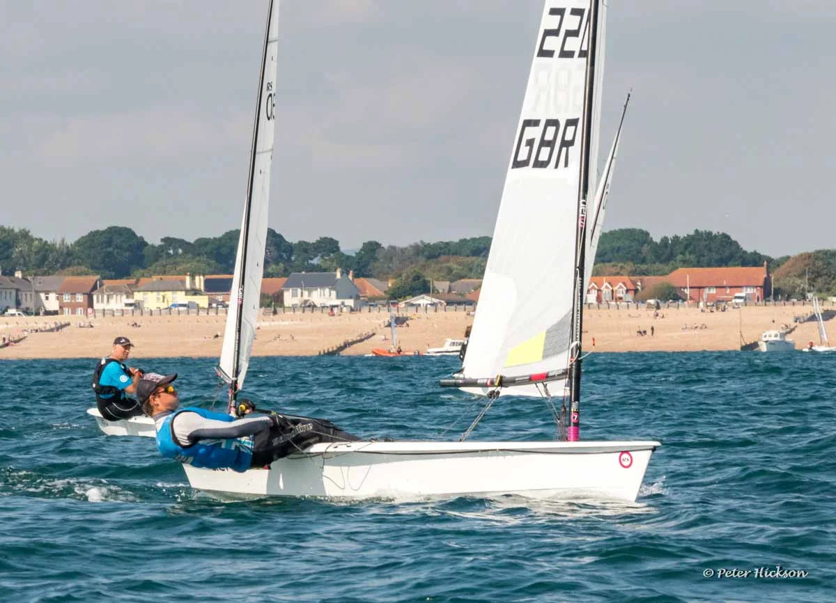 Hiking hard! Mind you I've never been good at pulling a good face whilst sailing...