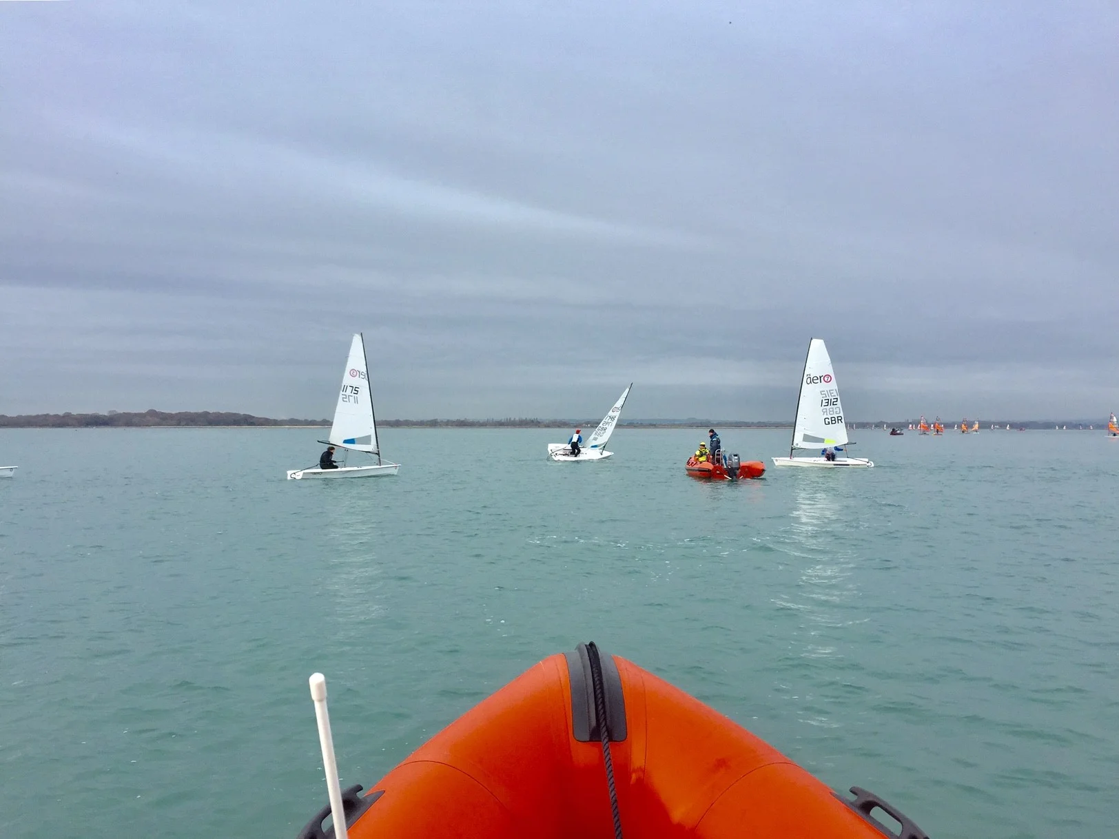 Coaching RS Aeros at Hayling Island in December.