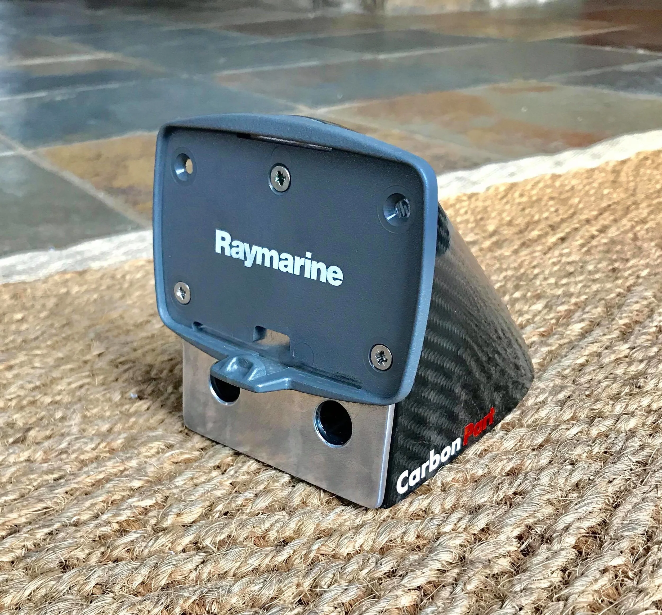 All the bad weather meant I had a bit more spare time and I was able to create this custom carbon fibre compass mount for my Laser, thanks to Neaves Rowing Services Limited who helped me make this.