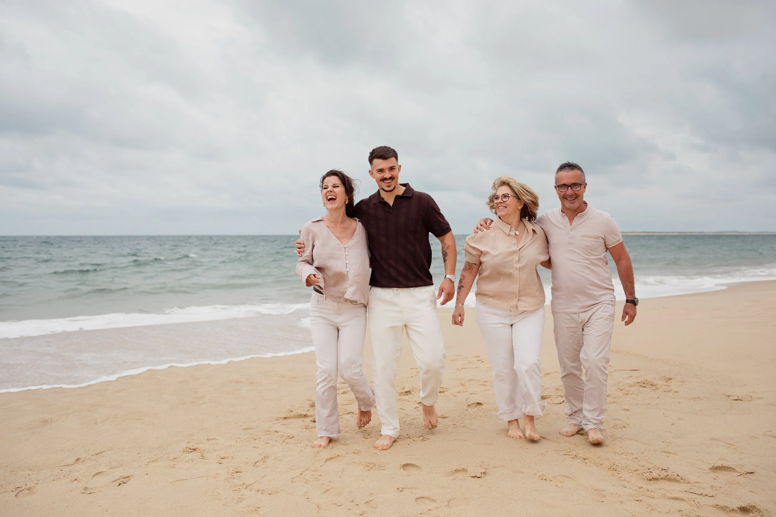 Une séance photo en famille, juste avant l'orage