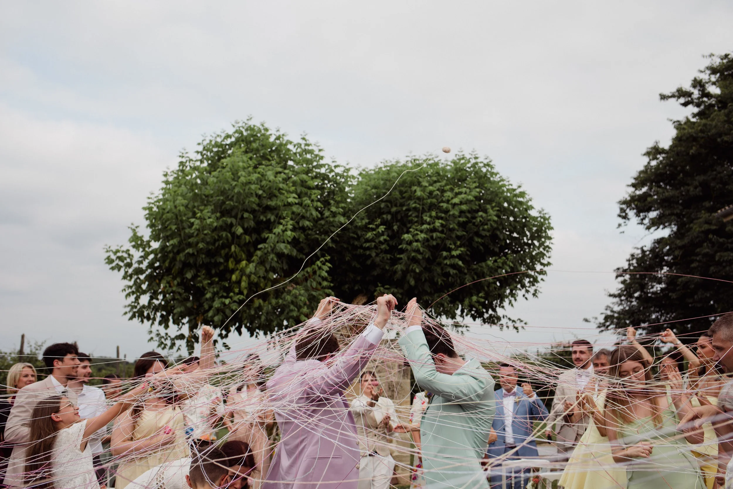 Un mariage pastel au Chateau de Cantecort