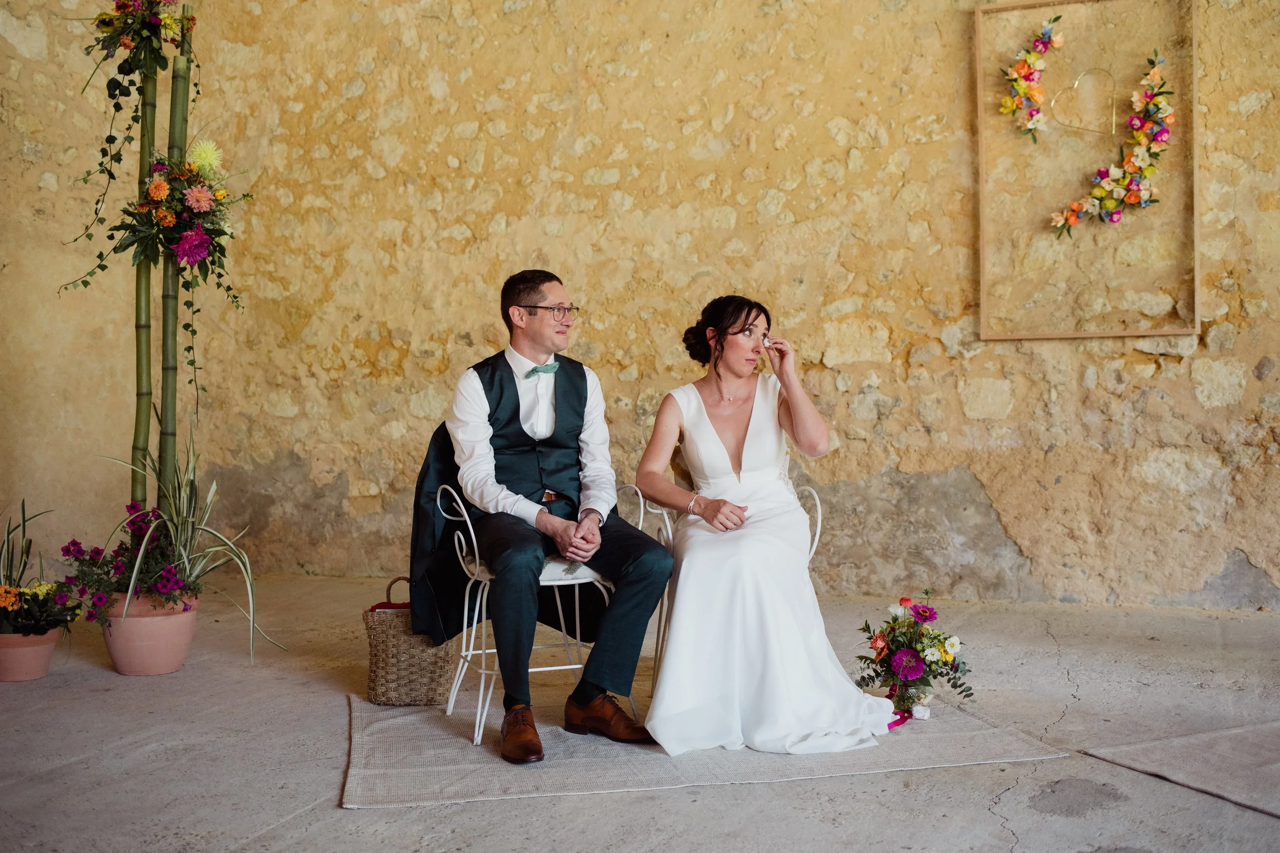 Un mariage coloré &amp; rock'n roll au Château de la Loubière