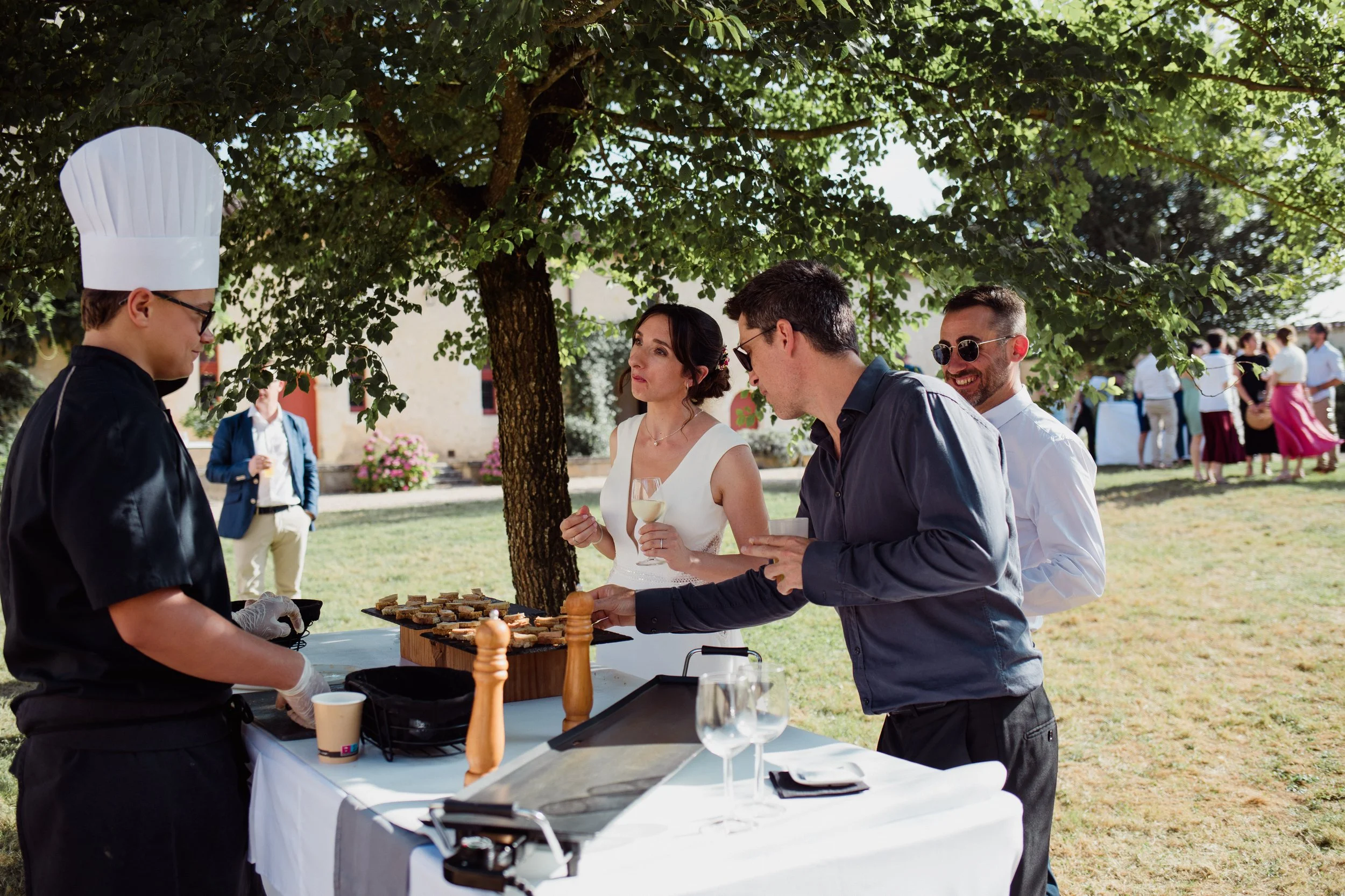 mariage rock coloré château de la Loubiere bordeaux