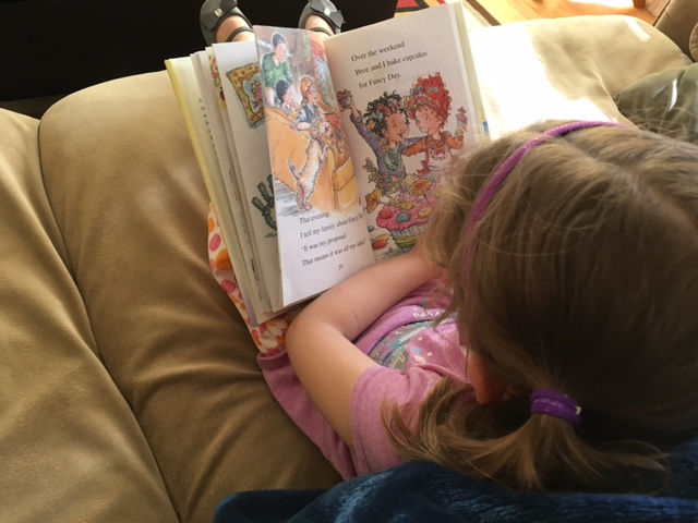 Into the books the moment we got home!