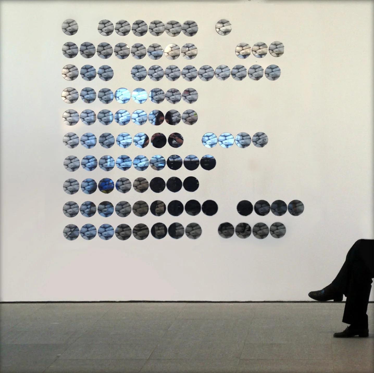   Phi  , 100 - 4" diameter etched mirrors ©2013  