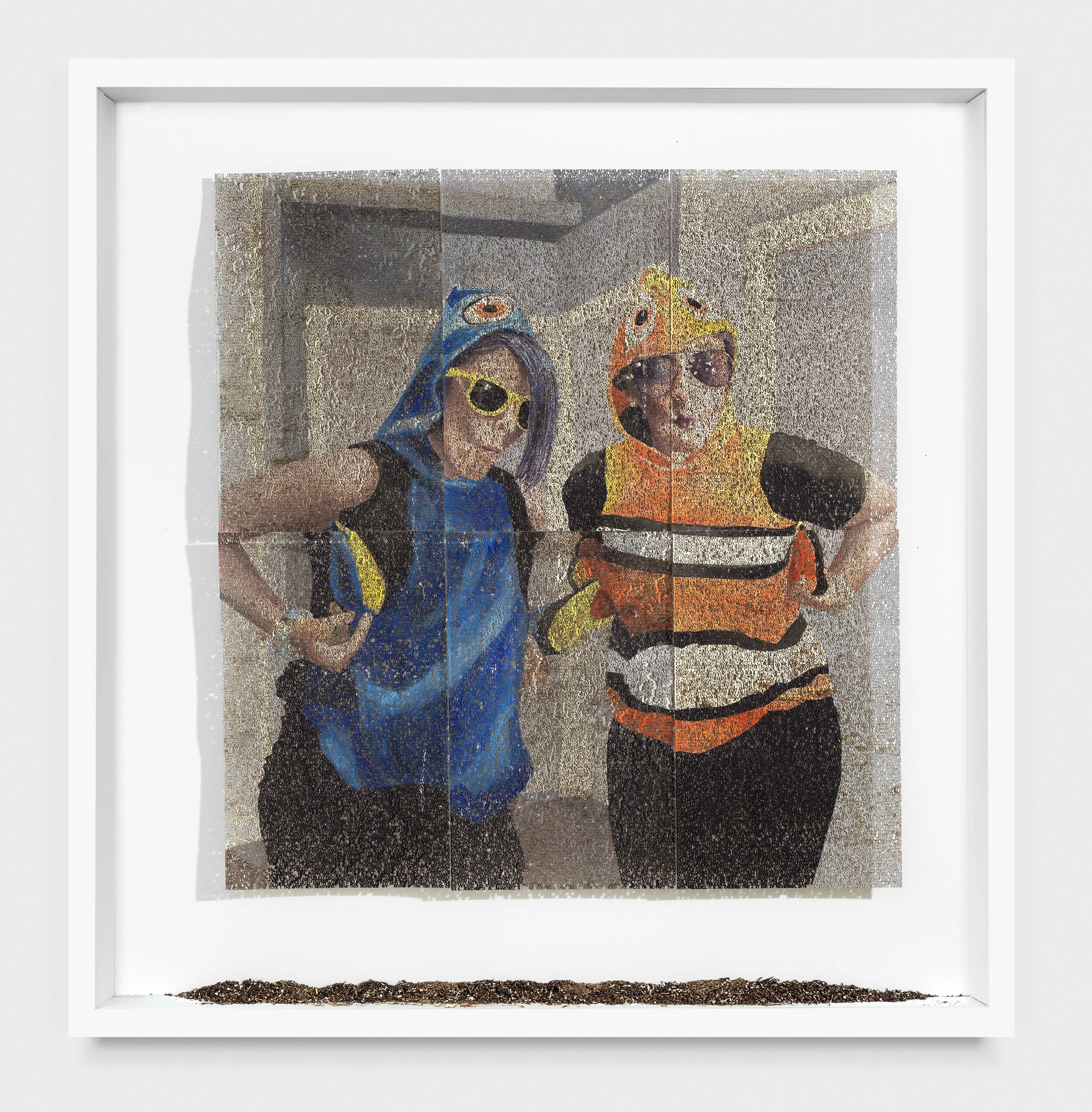  Stacey Bailey vs Mansfield Independent School District, laser cut ink painting on paper, frame 38.5x35.5 inches ©2023 
