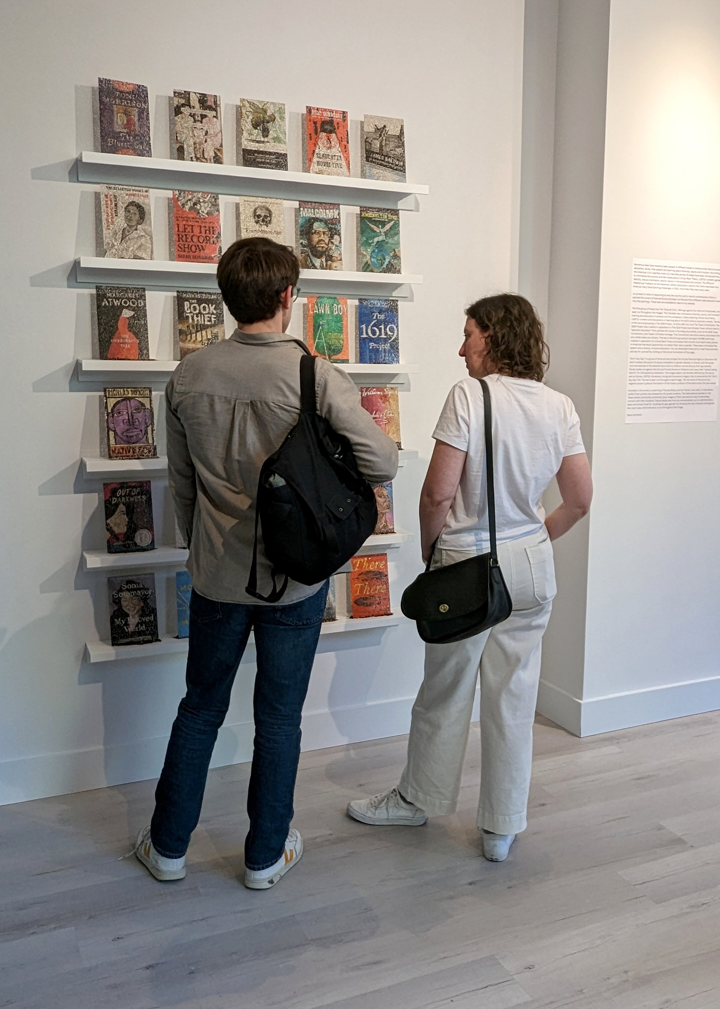  LEROY PERNELL V. FLORIDA BOARD OF GOVERNORS OF THE STATE UNIVERSITY SYSTEM &amp; ADRIANA NOVOA V. MANNY DIAZ JR, laser cut ink &amp; watercolor paintings on paper, 9 x 6 inches each, installation 84 × 42 inches ©2023 