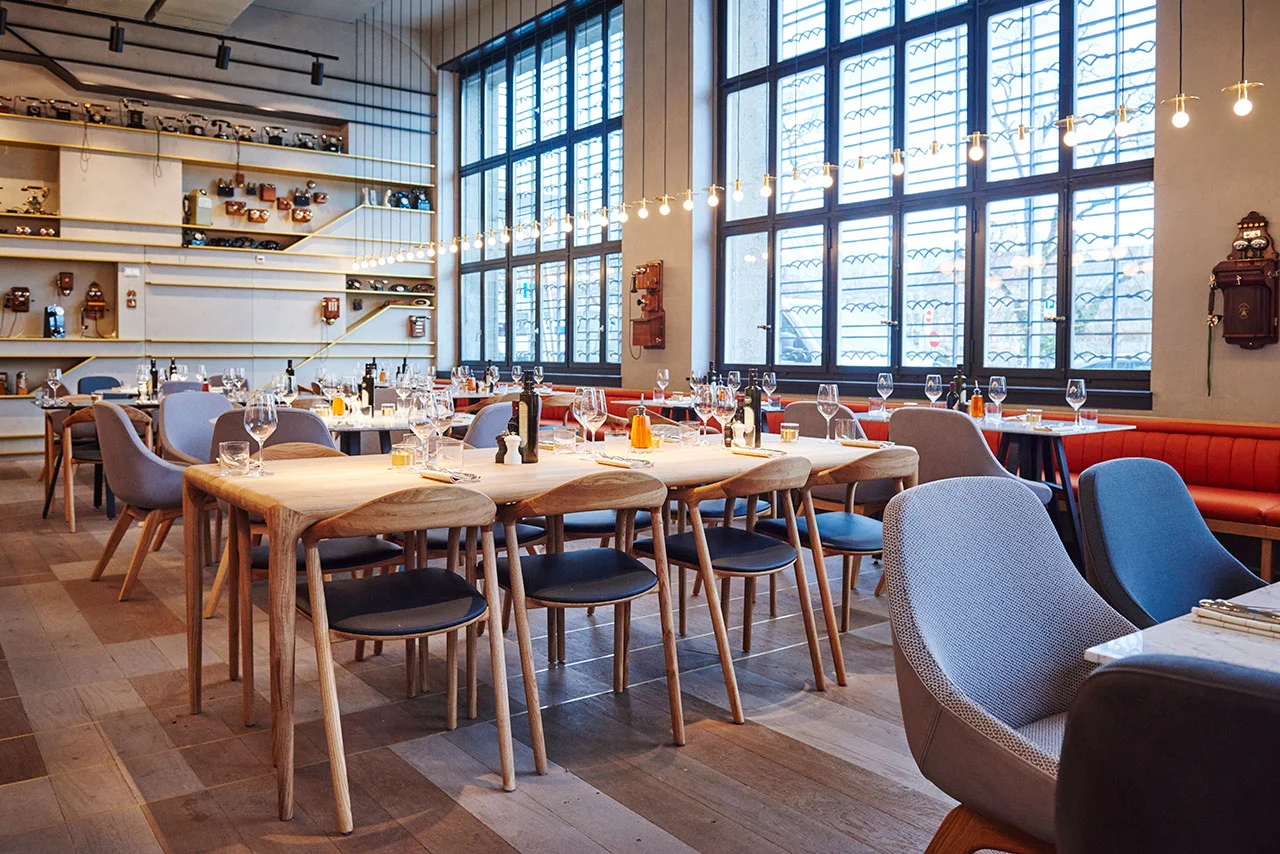 Neva chair designed by Regular Company @ Piu Ristorante Switzerland
