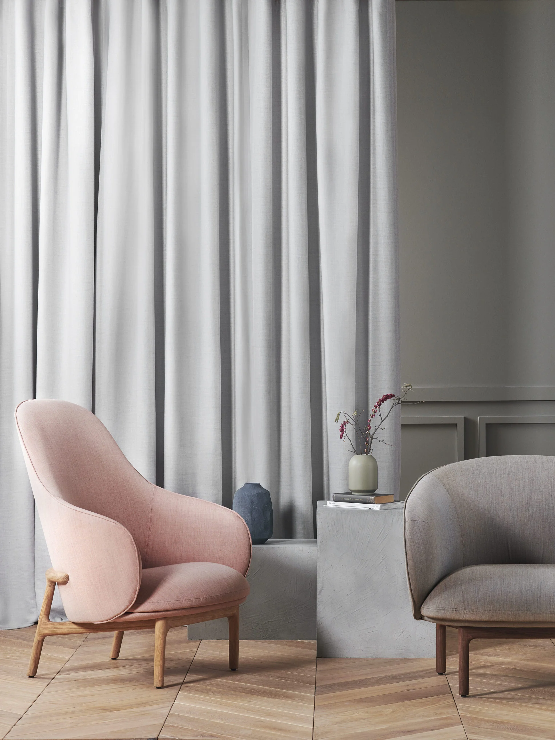 Mela lounge chair designed by Regular Company