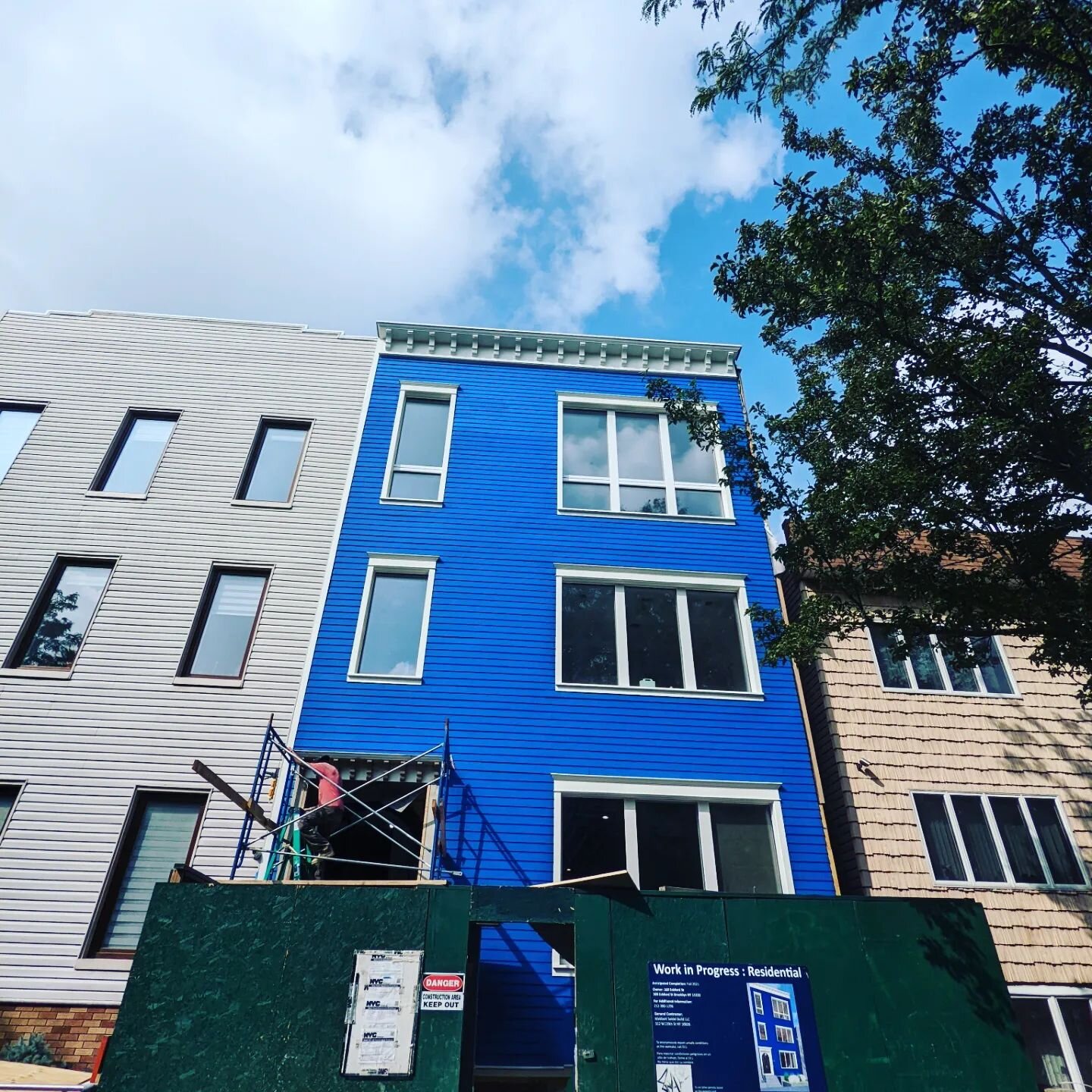 A passive house we are working on in Greenpoint Brooklyn NY. Owners are going to move into the top floor apartment while the rest of the space is still getting it's final touches.