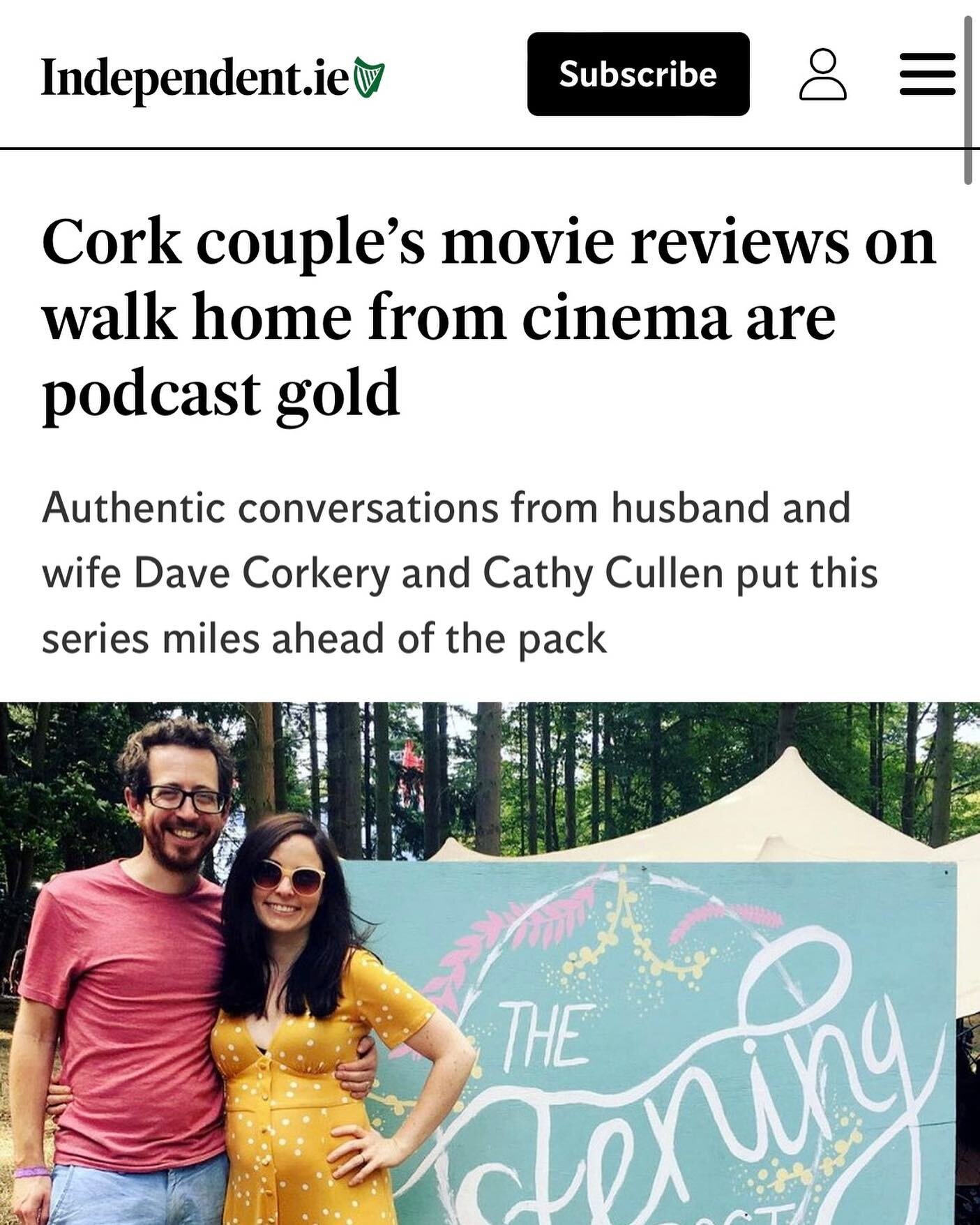 &ldquo;Podcast gold&rdquo; thanks @independent.ie for the surprising and lovely review today!