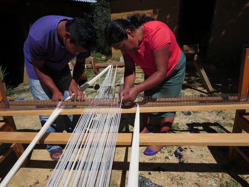 preparing to weave